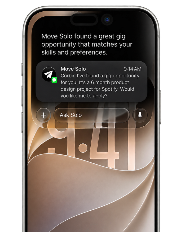 Move Solo finds the right gigs