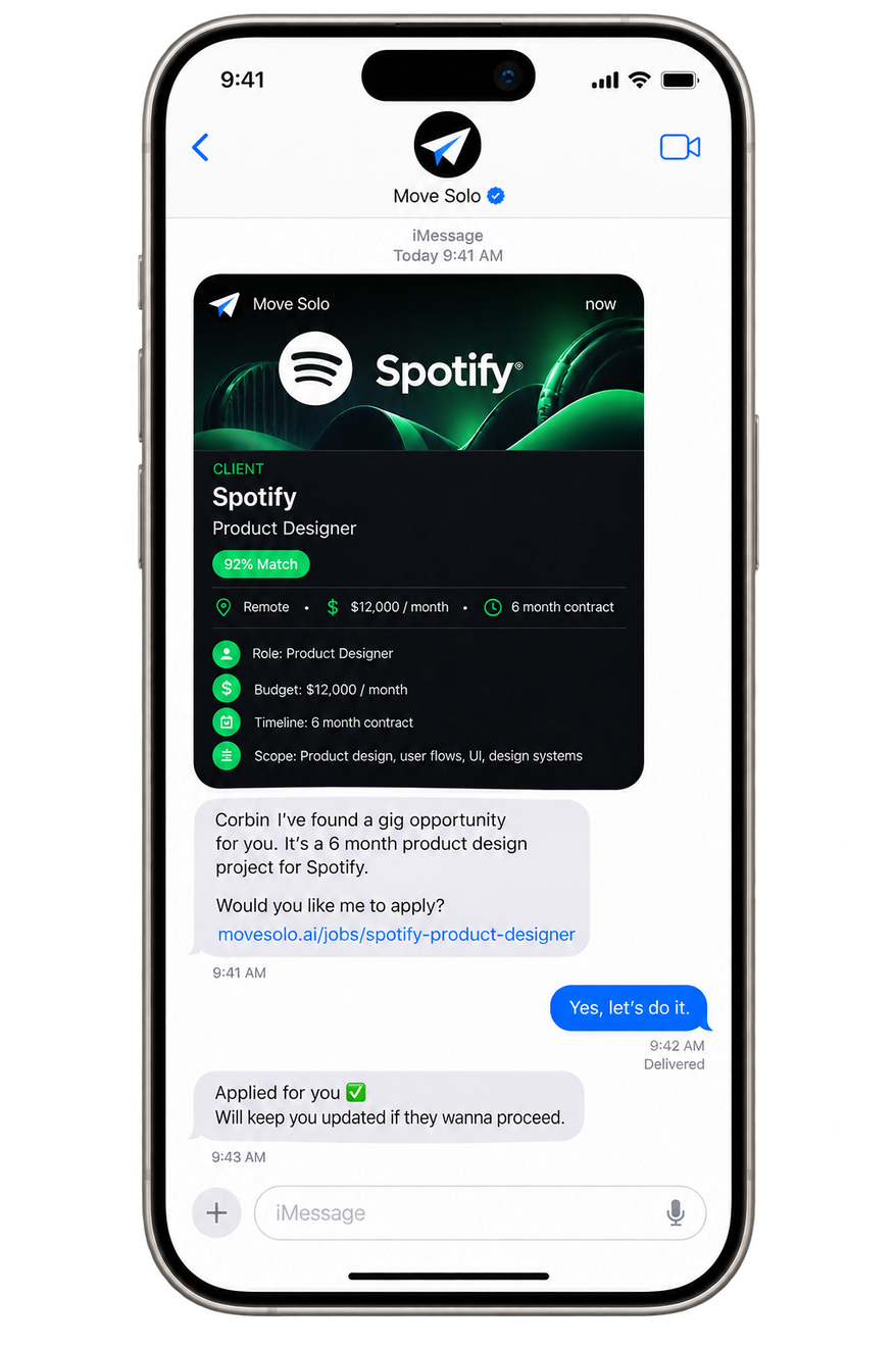 Spotify product designer opportunity in Move Solo