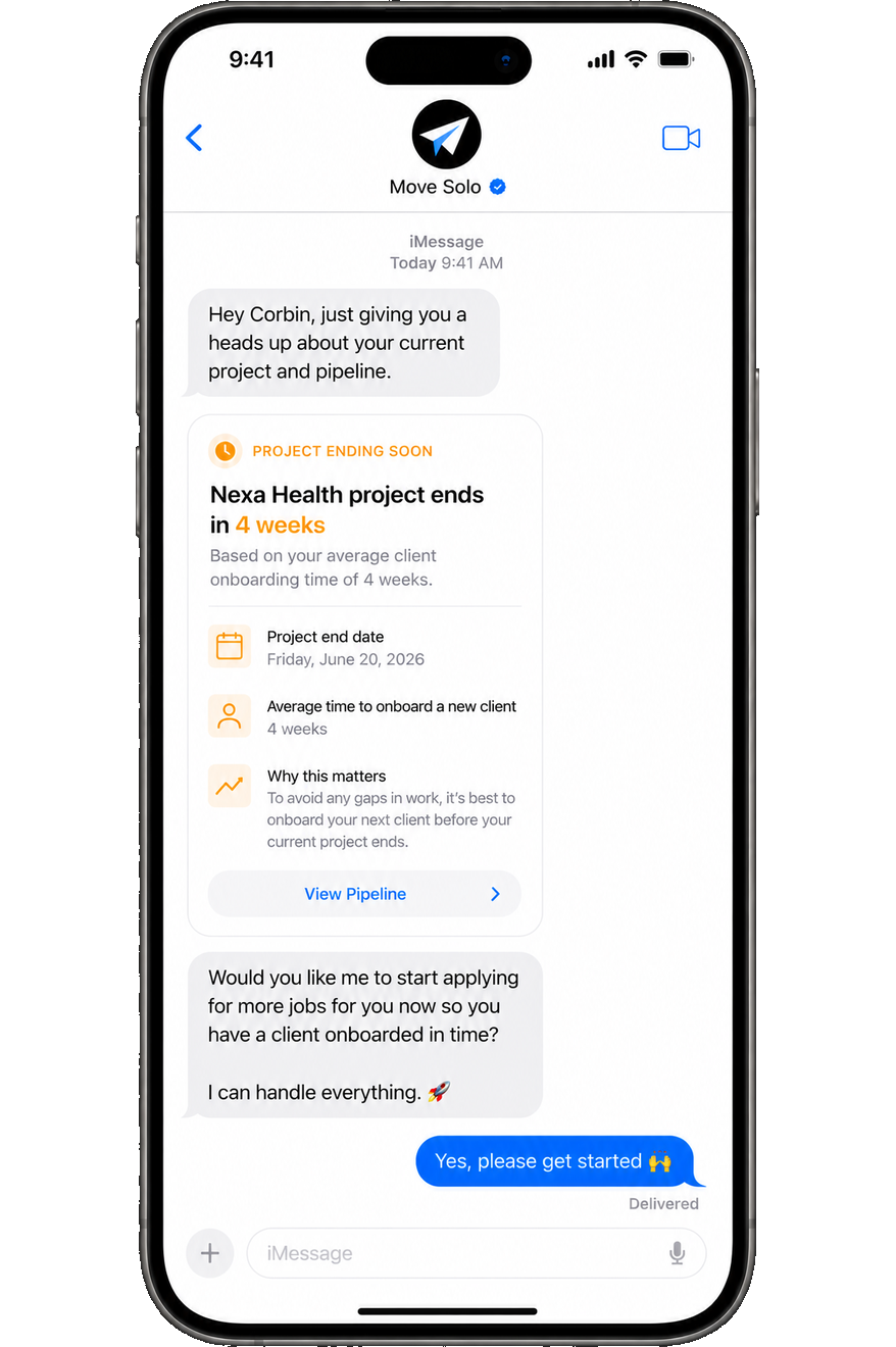 Move Solo keeps your pipeline moving